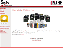 Tablet Screenshot of enersys-fmp.com